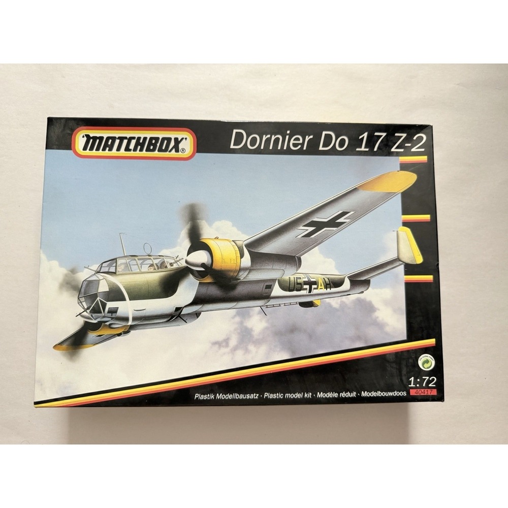 Matchbox Dornier Do 17 Z-2 1:72 Model Kit 40417 Vintage Open Box